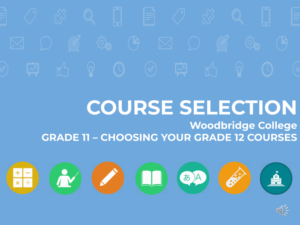 grade 11 course selection